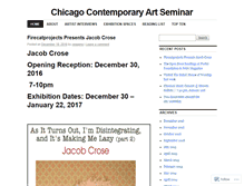 Tablet Screenshot of chicagocontemporaryartseminar.com